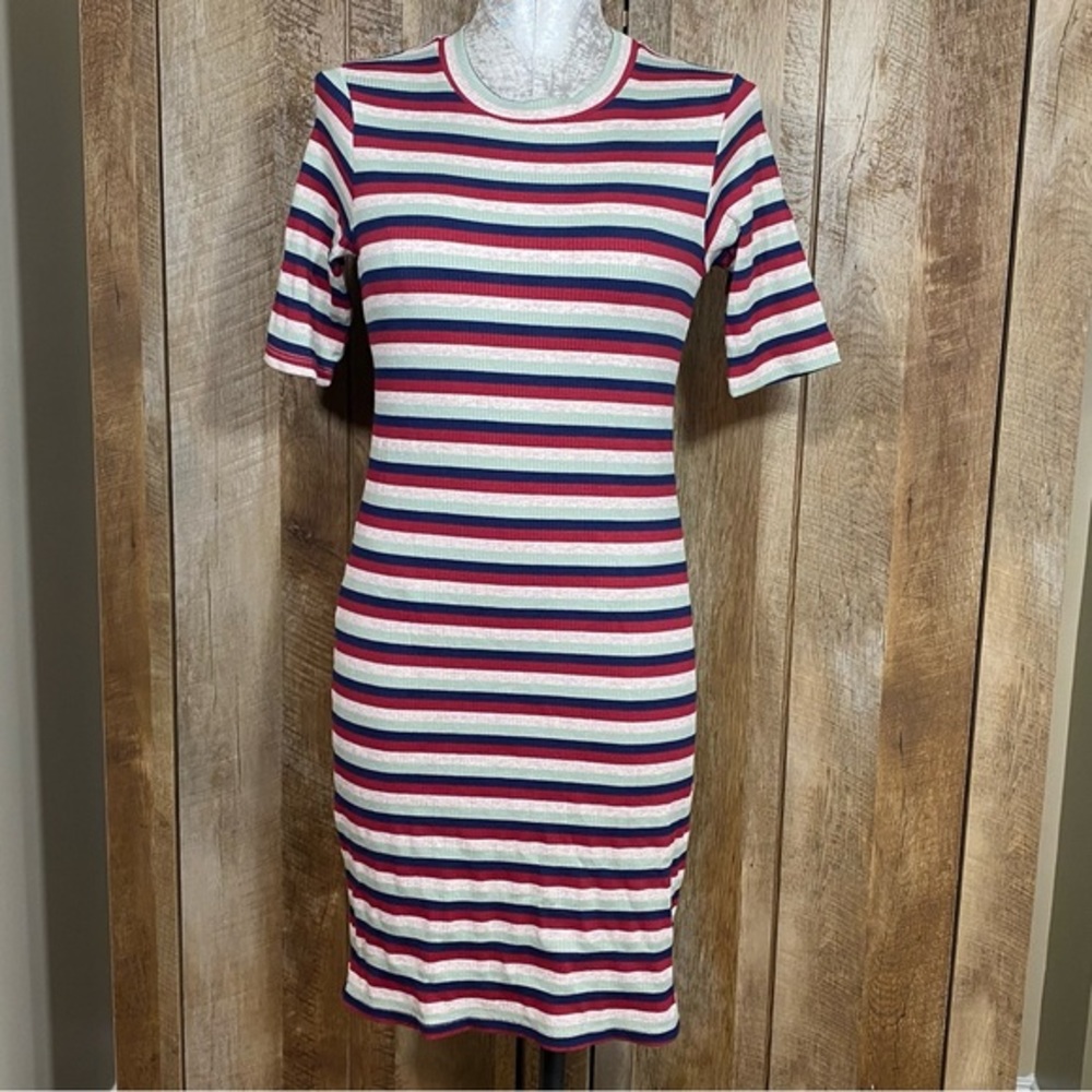 NWT‎ Anthropologie Stateside Ribbed T-Shirt Dress Size XS